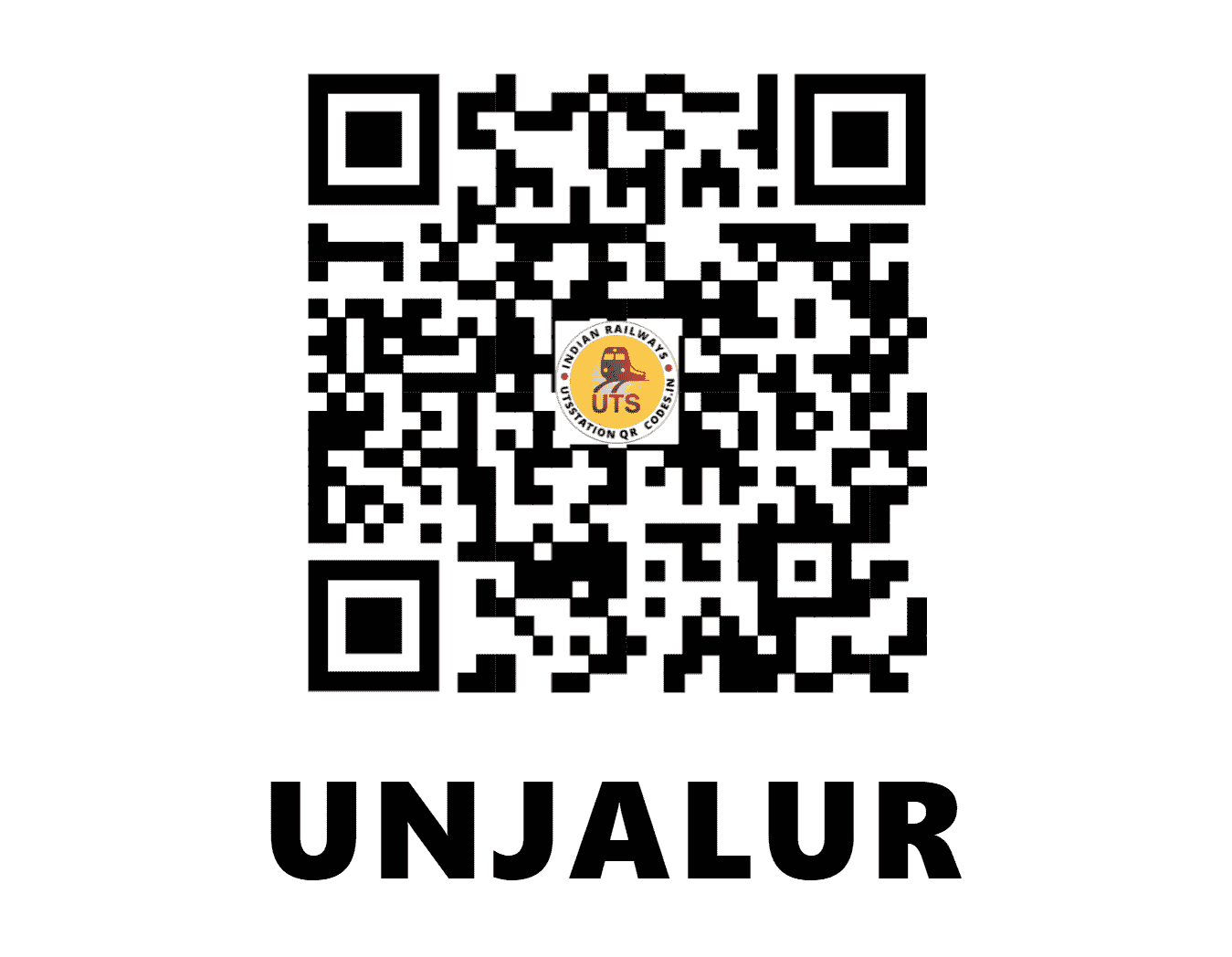 UTS QR Code for UNJALUR - URL (SR - TAMIL NADU)